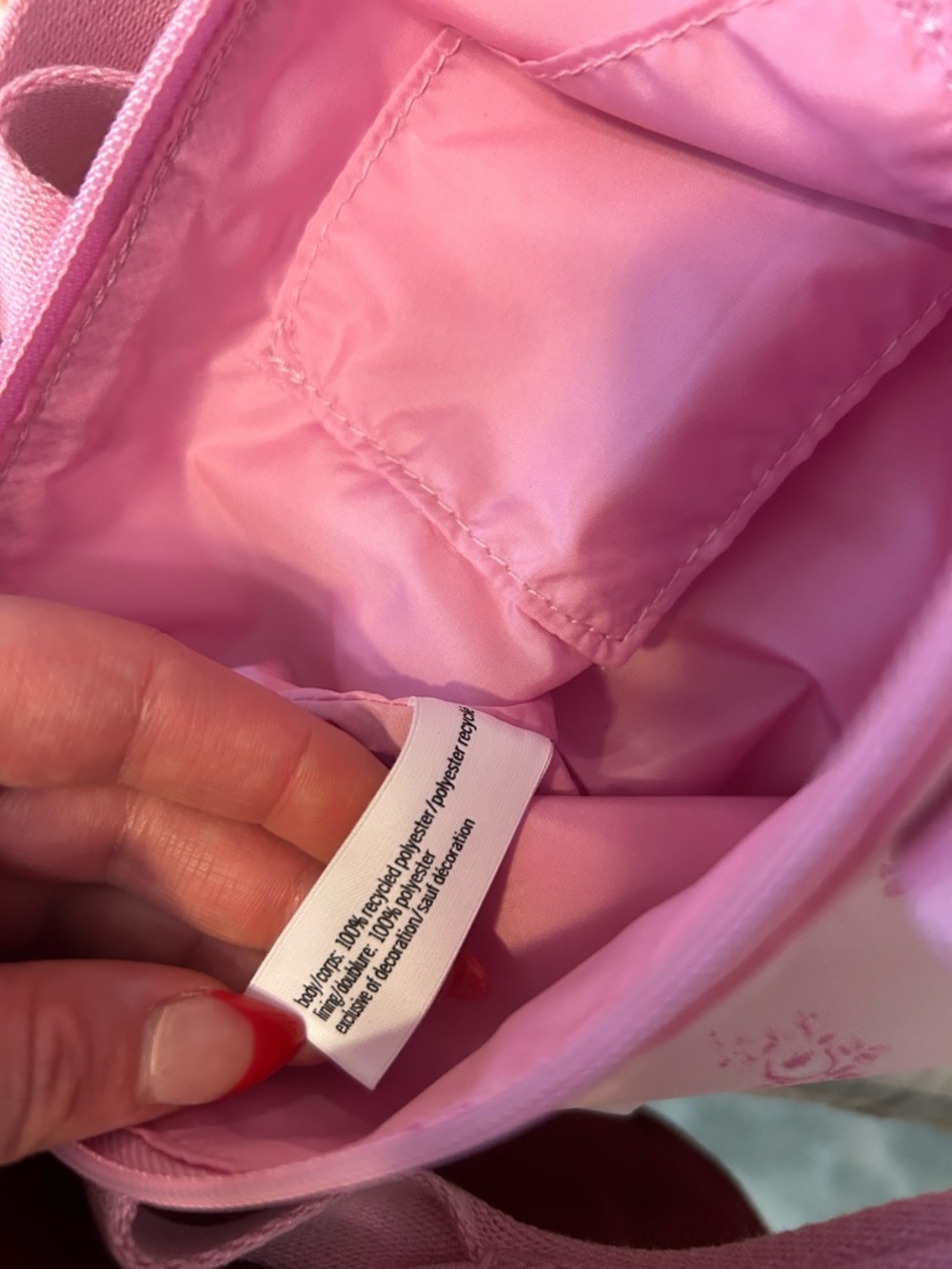 Pink love shack fancy collab mini purse rose print - Picture 6 of 6